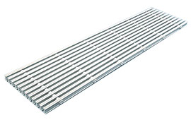 Parallel gutter gratings